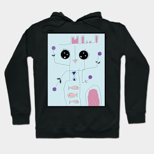 Kids Dancing with Flowers Stick Figure Hoodie